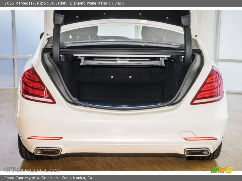 Diamond White Metallic / Black 2015 Mercedes-Benz S 550 Sedan