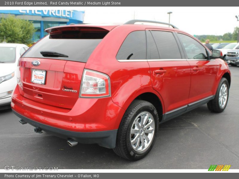 Red Candy Metallic / Medium Light Stone 2010 Ford Edge Limited