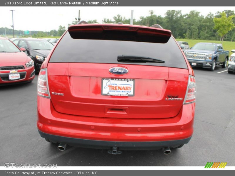 Red Candy Metallic / Medium Light Stone 2010 Ford Edge Limited