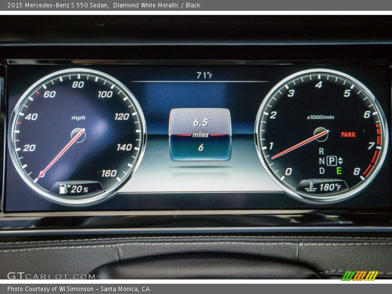 Diamond White Metallic / Black 2015 Mercedes-Benz S 550 Sedan