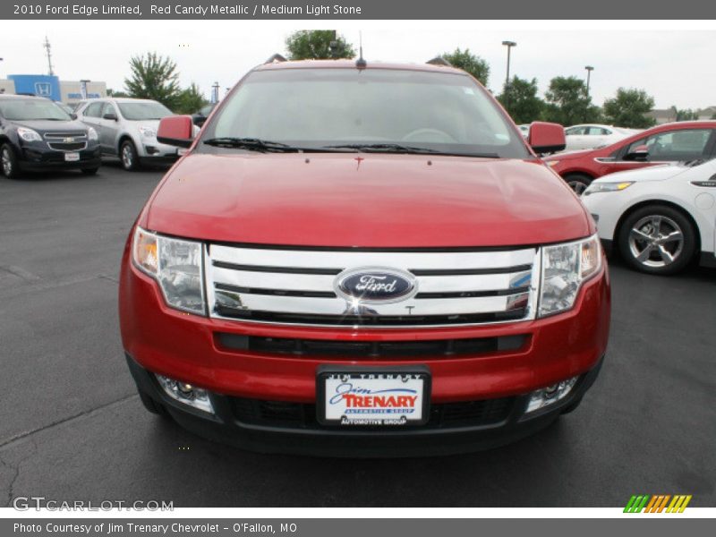 Red Candy Metallic / Medium Light Stone 2010 Ford Edge Limited