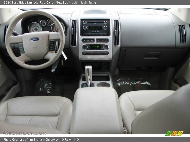 Red Candy Metallic / Medium Light Stone 2010 Ford Edge Limited
