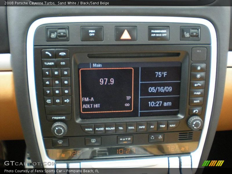 Sand White / Black/Sand Beige 2008 Porsche Cayenne Turbo