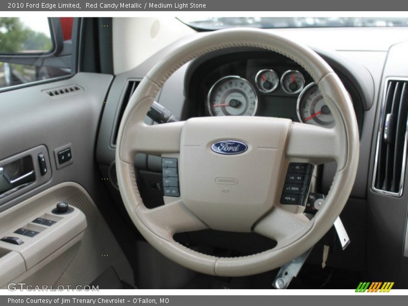 Red Candy Metallic / Medium Light Stone 2010 Ford Edge Limited