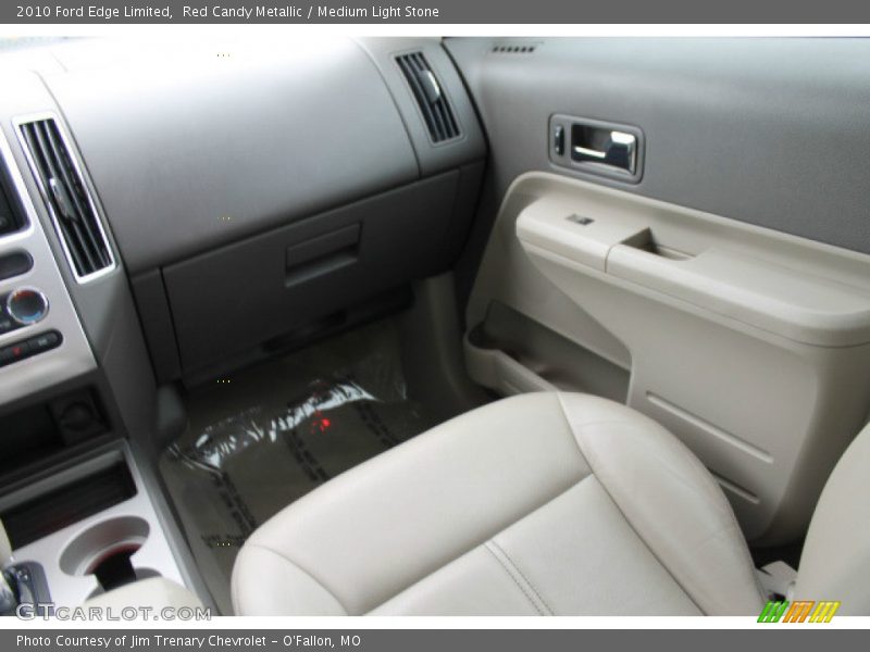 Red Candy Metallic / Medium Light Stone 2010 Ford Edge Limited