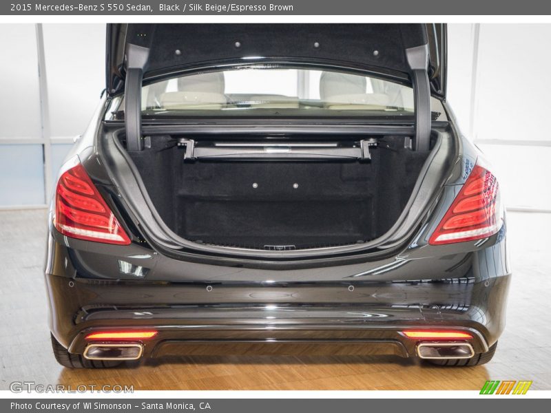 Black / Silk Beige/Espresso Brown 2015 Mercedes-Benz S 550 Sedan