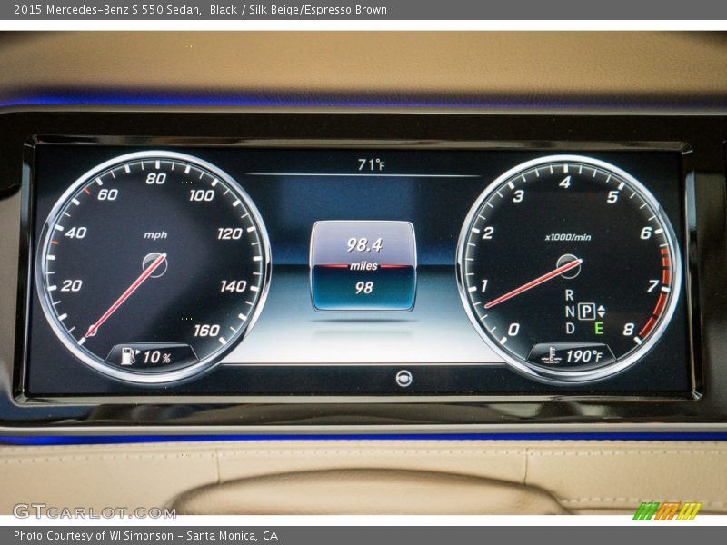 Black / Silk Beige/Espresso Brown 2015 Mercedes-Benz S 550 Sedan