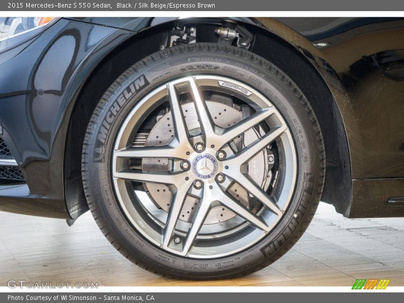 Black / Silk Beige/Espresso Brown 2015 Mercedes-Benz S 550 Sedan