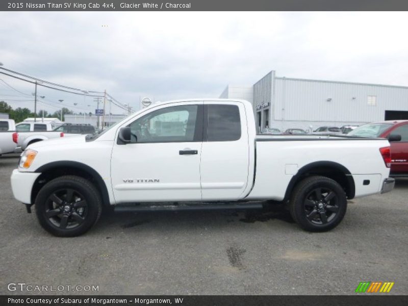 Glacier White / Charcoal 2015 Nissan Titan SV King Cab 4x4