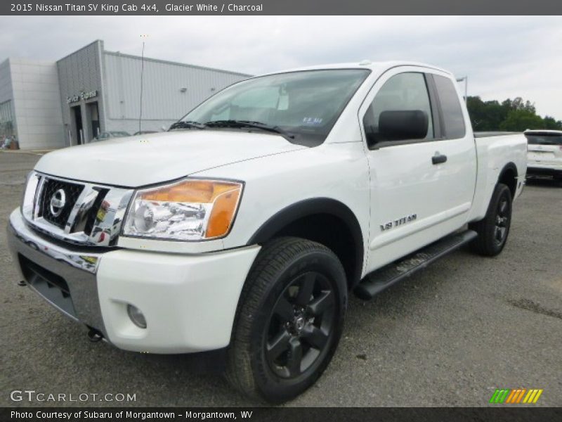 Glacier White / Charcoal 2015 Nissan Titan SV King Cab 4x4