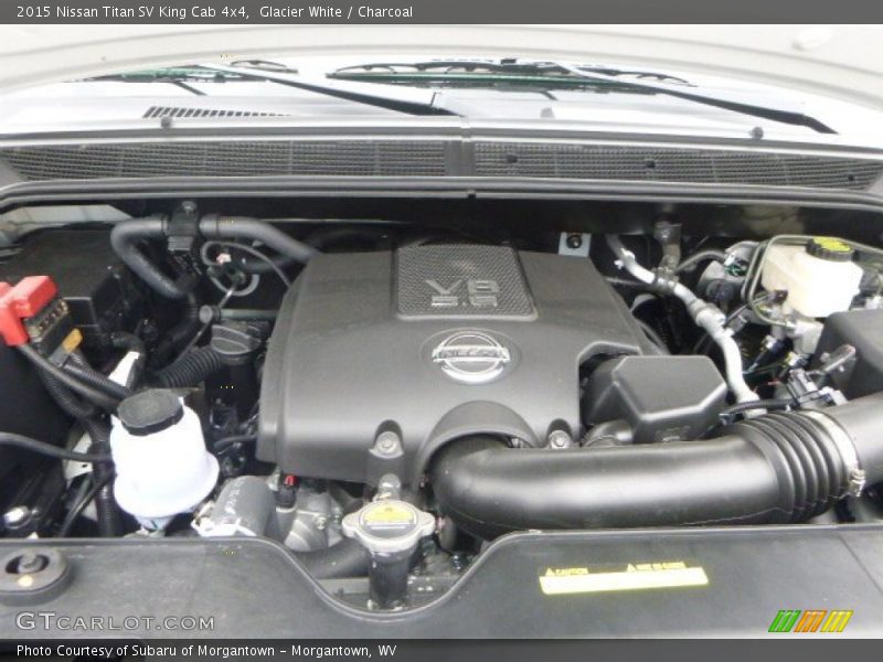 Glacier White / Charcoal 2015 Nissan Titan SV King Cab 4x4