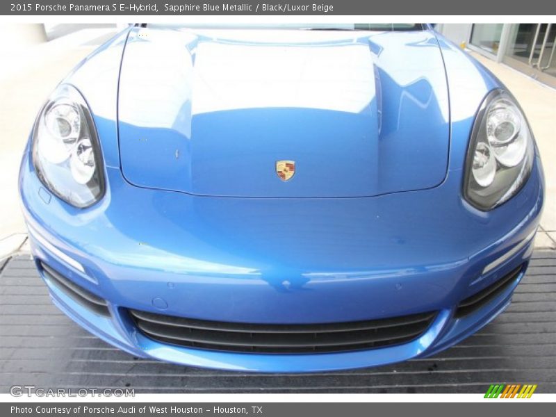 Sapphire Blue Metallic / Black/Luxor Beige 2015 Porsche Panamera S E-Hybrid