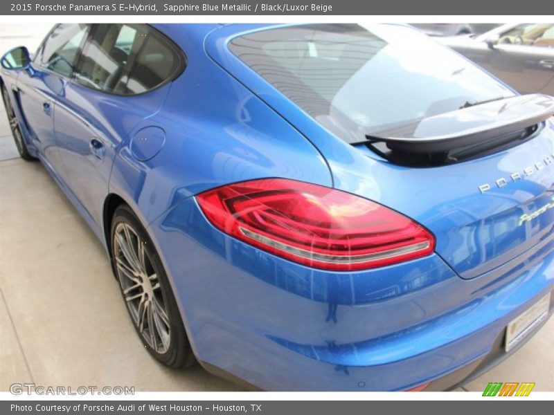Sapphire Blue Metallic / Black/Luxor Beige 2015 Porsche Panamera S E-Hybrid