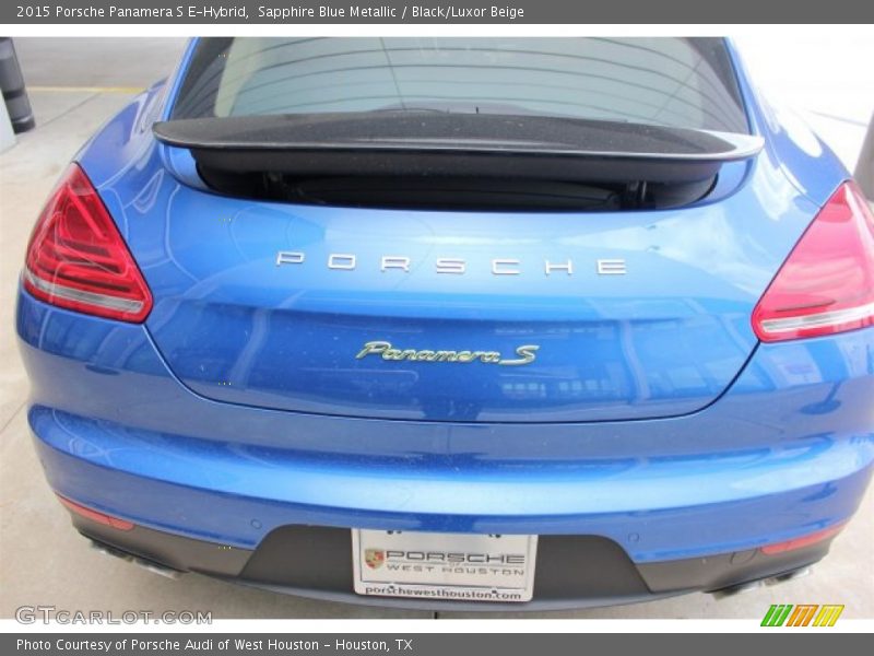 Sapphire Blue Metallic / Black/Luxor Beige 2015 Porsche Panamera S E-Hybrid