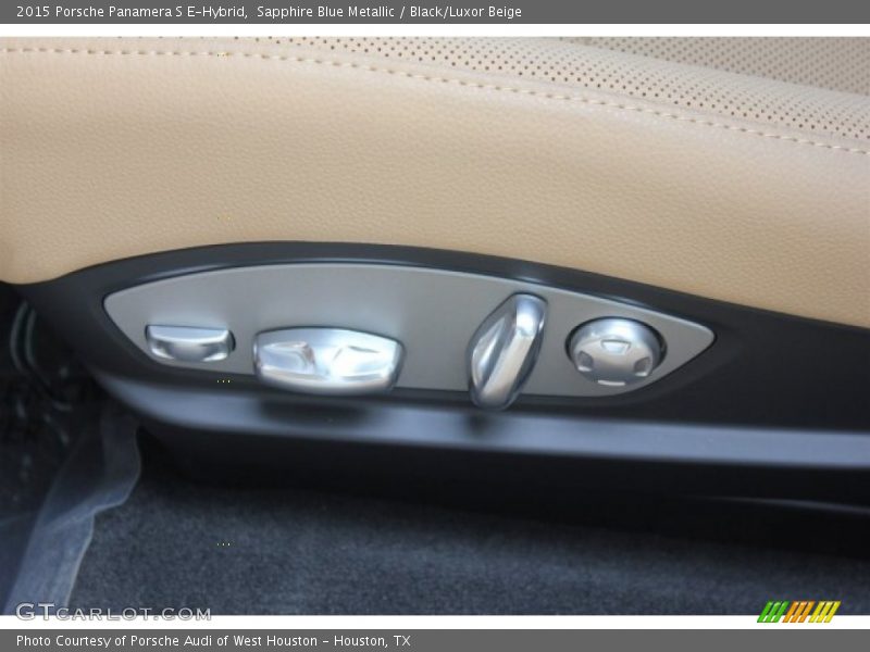 Sapphire Blue Metallic / Black/Luxor Beige 2015 Porsche Panamera S E-Hybrid