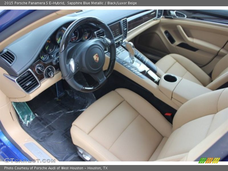  2015 Panamera S E-Hybrid Black/Luxor Beige Interior