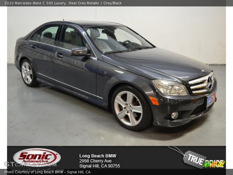 Steel Grey Metallic / Grey/Black 2010 Mercedes-Benz C 300 Luxury