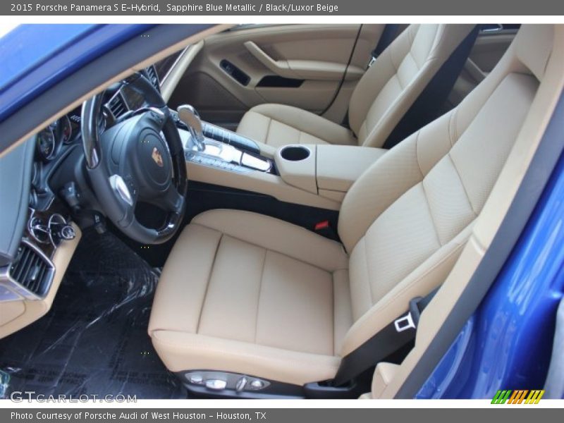 Sapphire Blue Metallic / Black/Luxor Beige 2015 Porsche Panamera S E-Hybrid