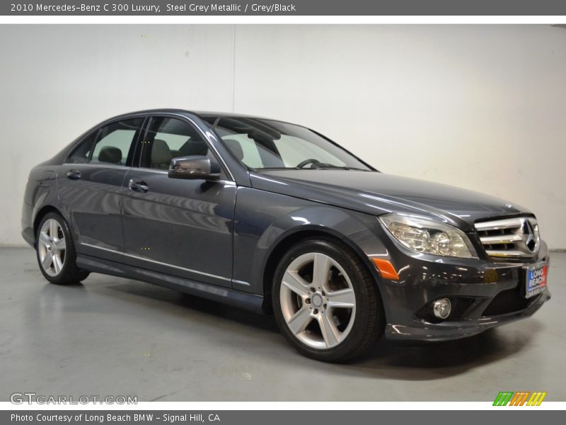 Steel Grey Metallic / Grey/Black 2010 Mercedes-Benz C 300 Luxury