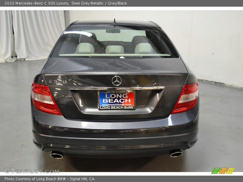 Steel Grey Metallic / Grey/Black 2010 Mercedes-Benz C 300 Luxury