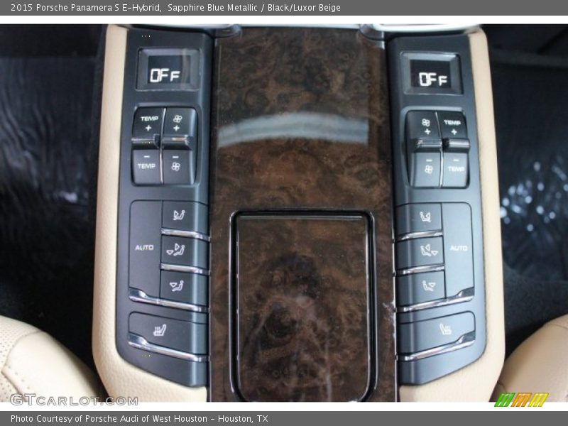 Sapphire Blue Metallic / Black/Luxor Beige 2015 Porsche Panamera S E-Hybrid