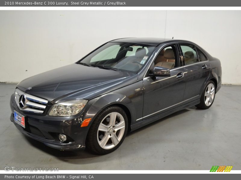 Steel Grey Metallic / Grey/Black 2010 Mercedes-Benz C 300 Luxury