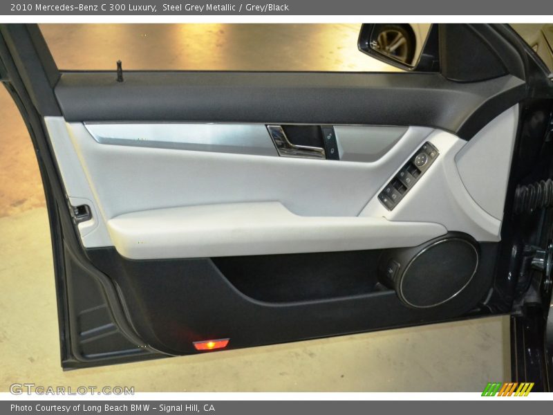 Steel Grey Metallic / Grey/Black 2010 Mercedes-Benz C 300 Luxury