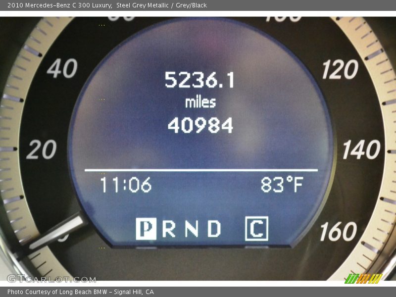 Steel Grey Metallic / Grey/Black 2010 Mercedes-Benz C 300 Luxury