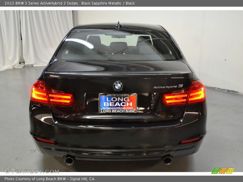 Black Sapphire Metallic / Black 2013 BMW 3 Series ActiveHybrid 3 Sedan