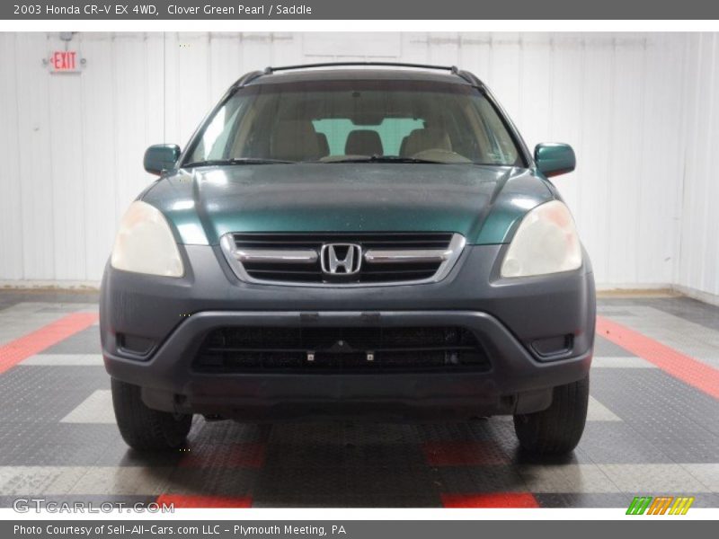 Clover Green Pearl / Saddle 2003 Honda CR-V EX 4WD