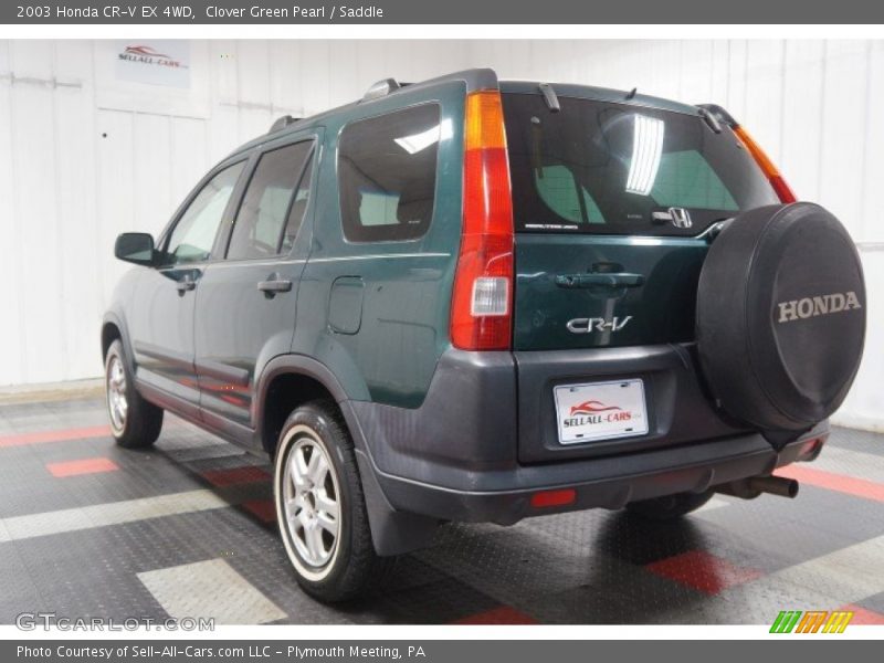 Clover Green Pearl / Saddle 2003 Honda CR-V EX 4WD