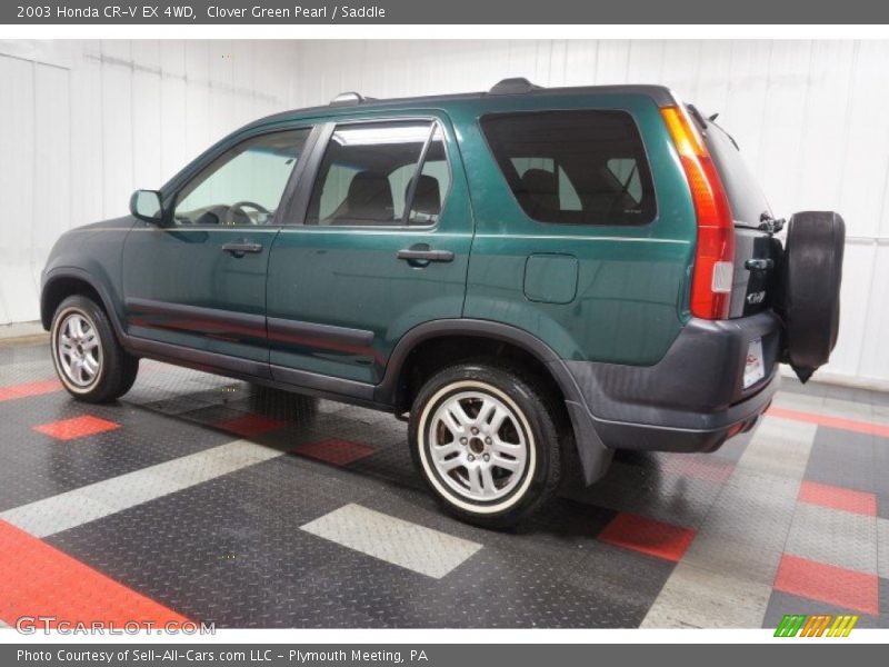Clover Green Pearl / Saddle 2003 Honda CR-V EX 4WD