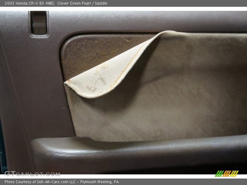 Clover Green Pearl / Saddle 2003 Honda CR-V EX 4WD
