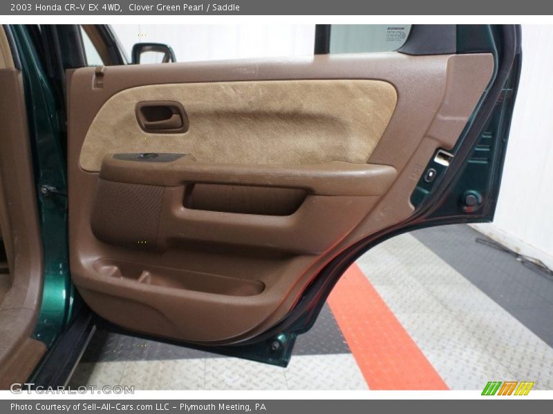 Clover Green Pearl / Saddle 2003 Honda CR-V EX 4WD