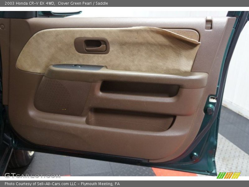 Clover Green Pearl / Saddle 2003 Honda CR-V EX 4WD