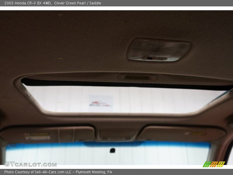 Clover Green Pearl / Saddle 2003 Honda CR-V EX 4WD