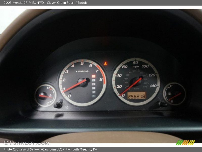 Clover Green Pearl / Saddle 2003 Honda CR-V EX 4WD
