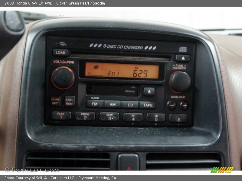 Clover Green Pearl / Saddle 2003 Honda CR-V EX 4WD