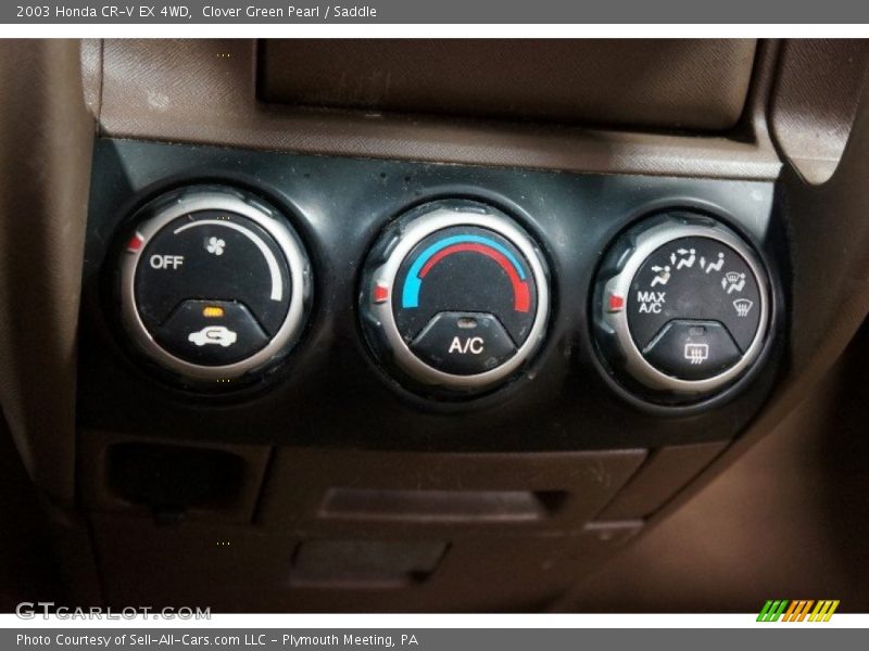 Clover Green Pearl / Saddle 2003 Honda CR-V EX 4WD