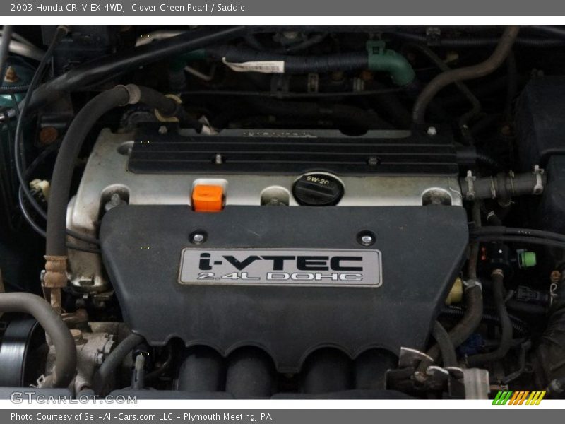 Clover Green Pearl / Saddle 2003 Honda CR-V EX 4WD
