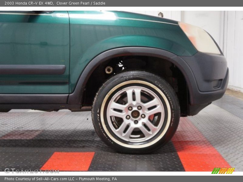 Clover Green Pearl / Saddle 2003 Honda CR-V EX 4WD