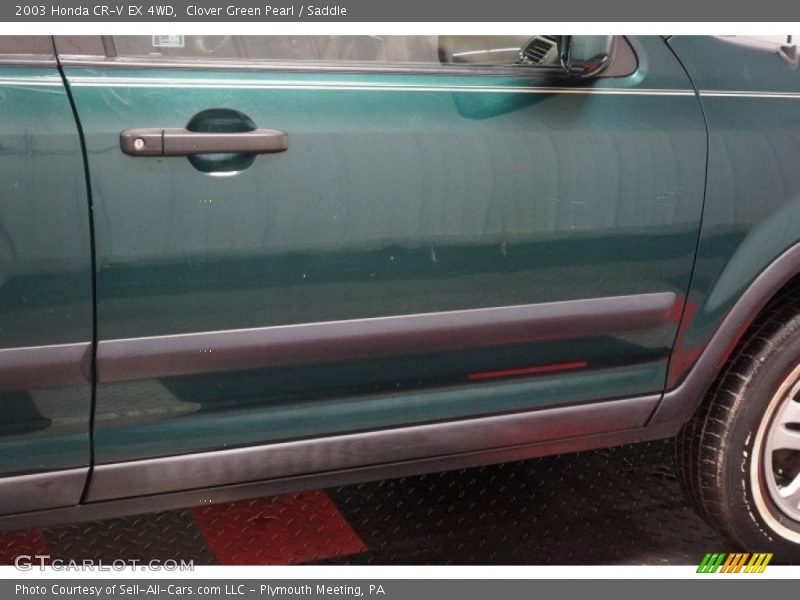 Clover Green Pearl / Saddle 2003 Honda CR-V EX 4WD