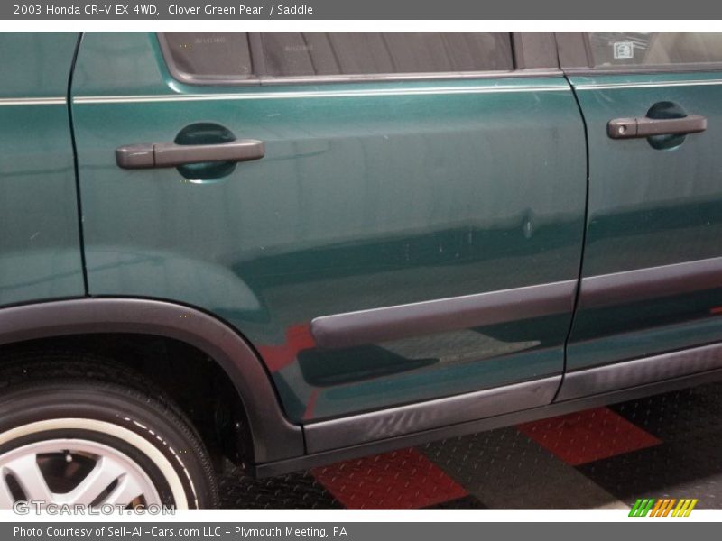 Clover Green Pearl / Saddle 2003 Honda CR-V EX 4WD