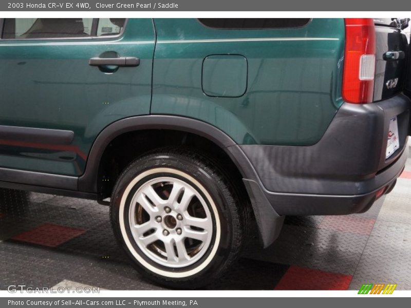 Clover Green Pearl / Saddle 2003 Honda CR-V EX 4WD