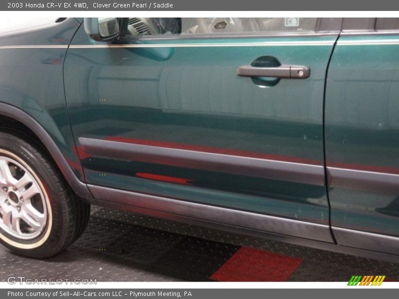 Clover Green Pearl / Saddle 2003 Honda CR-V EX 4WD
