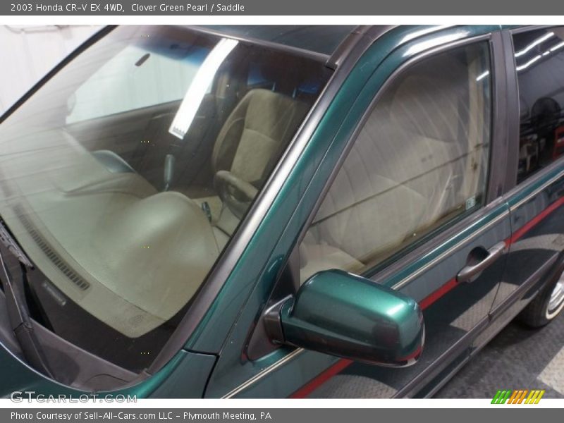 Clover Green Pearl / Saddle 2003 Honda CR-V EX 4WD