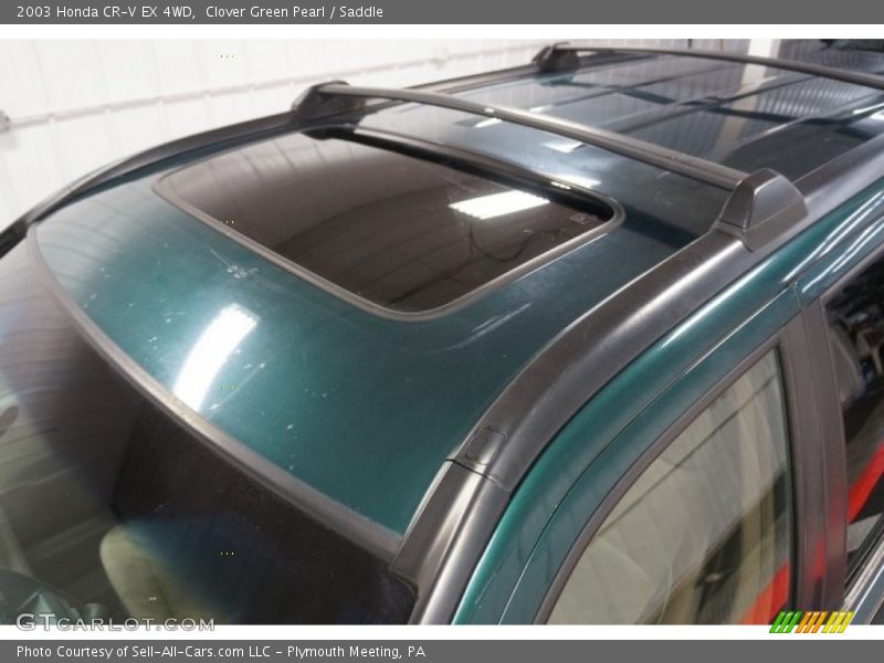 Clover Green Pearl / Saddle 2003 Honda CR-V EX 4WD