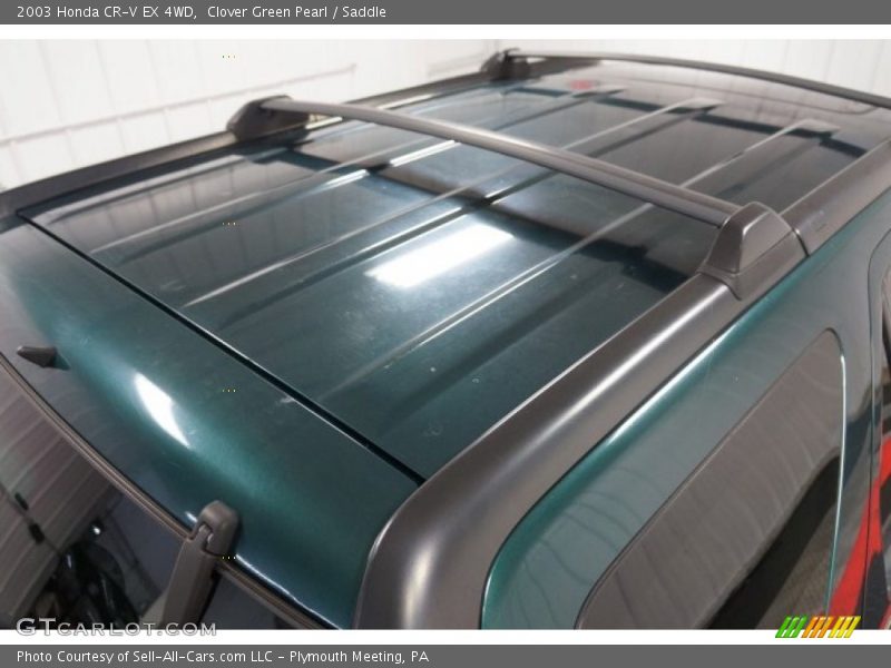 Clover Green Pearl / Saddle 2003 Honda CR-V EX 4WD