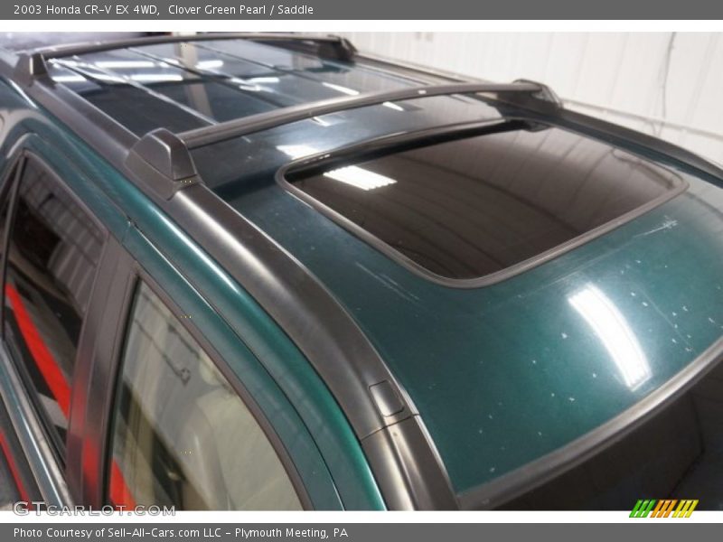 Clover Green Pearl / Saddle 2003 Honda CR-V EX 4WD