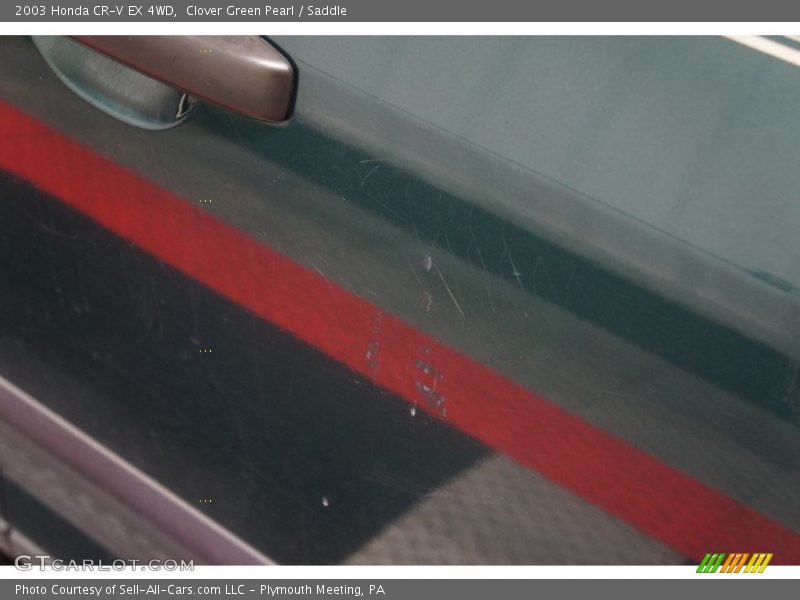 Clover Green Pearl / Saddle 2003 Honda CR-V EX 4WD